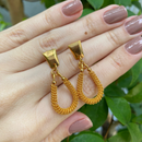 Brinco Dourado Elegance – Sofisticação e Estilo para Qualquer Ocasião