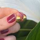 Brinco Dourado Argolinha Grossa – Minimalismo com Elegância