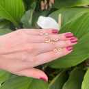 Kit de Brincos Dourados – Coroa, Bigode e Boca com Zircônias