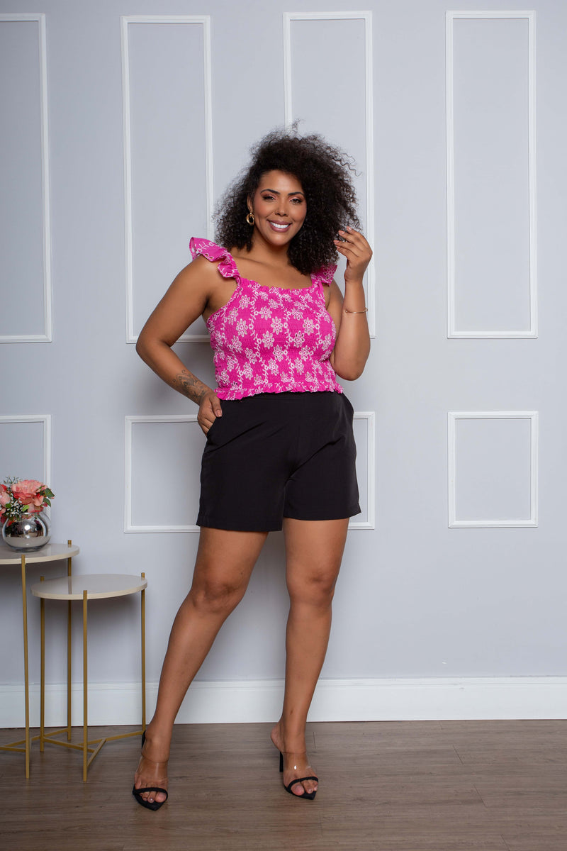 Cropped Plus Size de Laíse Pink