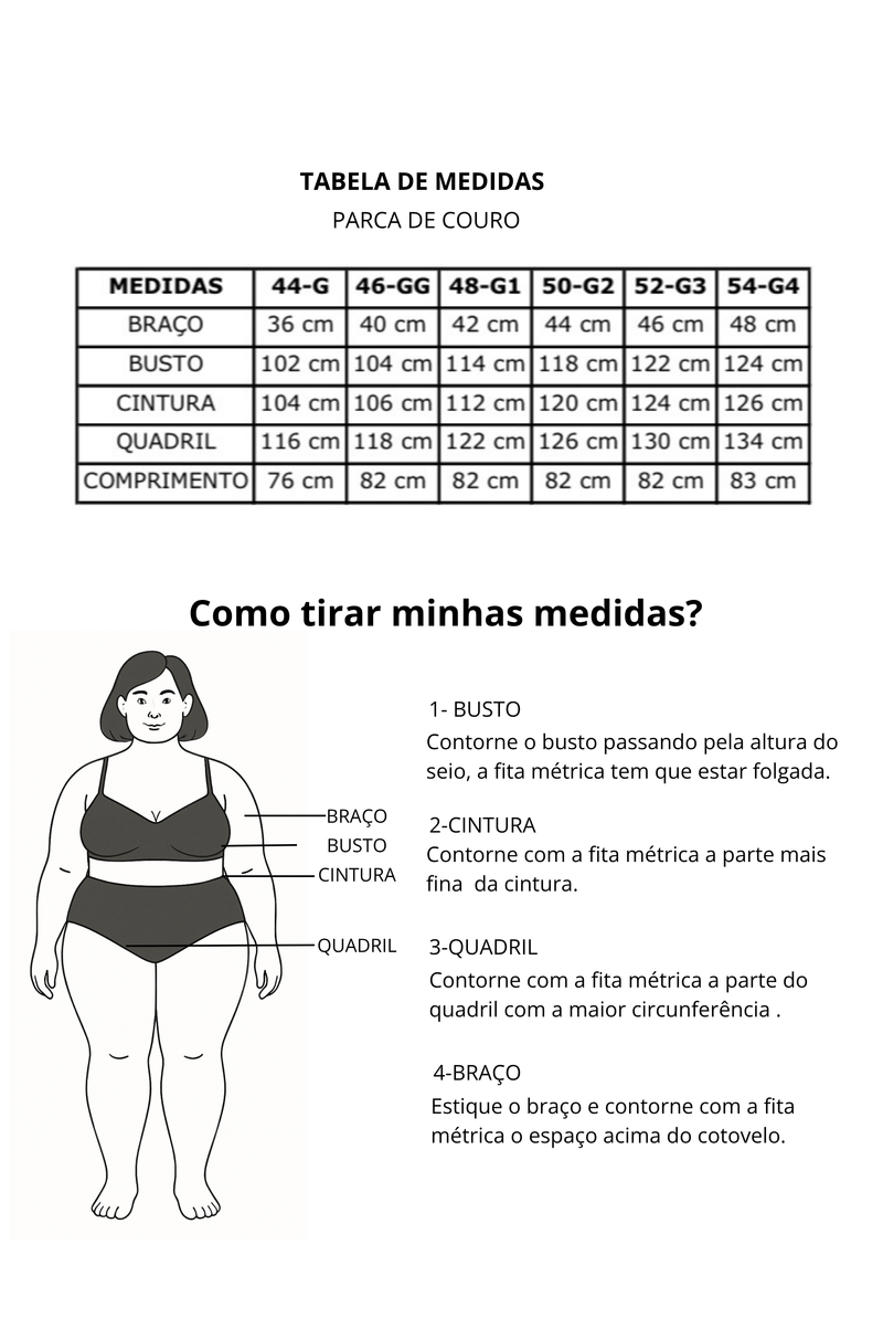 Camisa manga longa plus size preta em couro Sintético