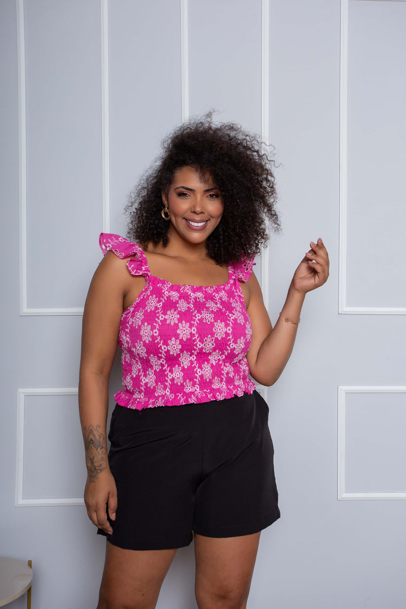 Cropped Plus Size de Laíse Pink