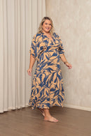 Vestido plus size longo elegante