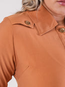 Camisa Parka tamanhos grandes plus size feminina manga longa