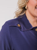 Camisa feminina estilo jeans plus size