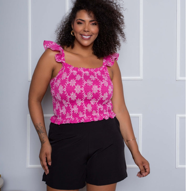 Cropped Plus Size de Laíse Pink