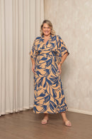 Vestido plus size longo elegante