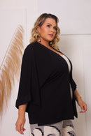 Conjunto Plus size Chic Calça e Kimono estiloso