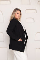 Blazer Feminino Plus Chic Preto