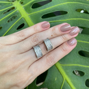 Brinco Prata com Micro Zircônias – Elegante