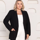 Blazer Feminino Plus Chic Preto