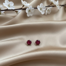 Brinco Elegância Rubi – Um Toque de Sofisticação