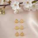 Kit de Brincos Femininos Dourados Timão Náutico – Acessório Minimalista com Estilo Praiano