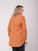 Camisa Parka tamanhos grandes plus size feminina manga longa