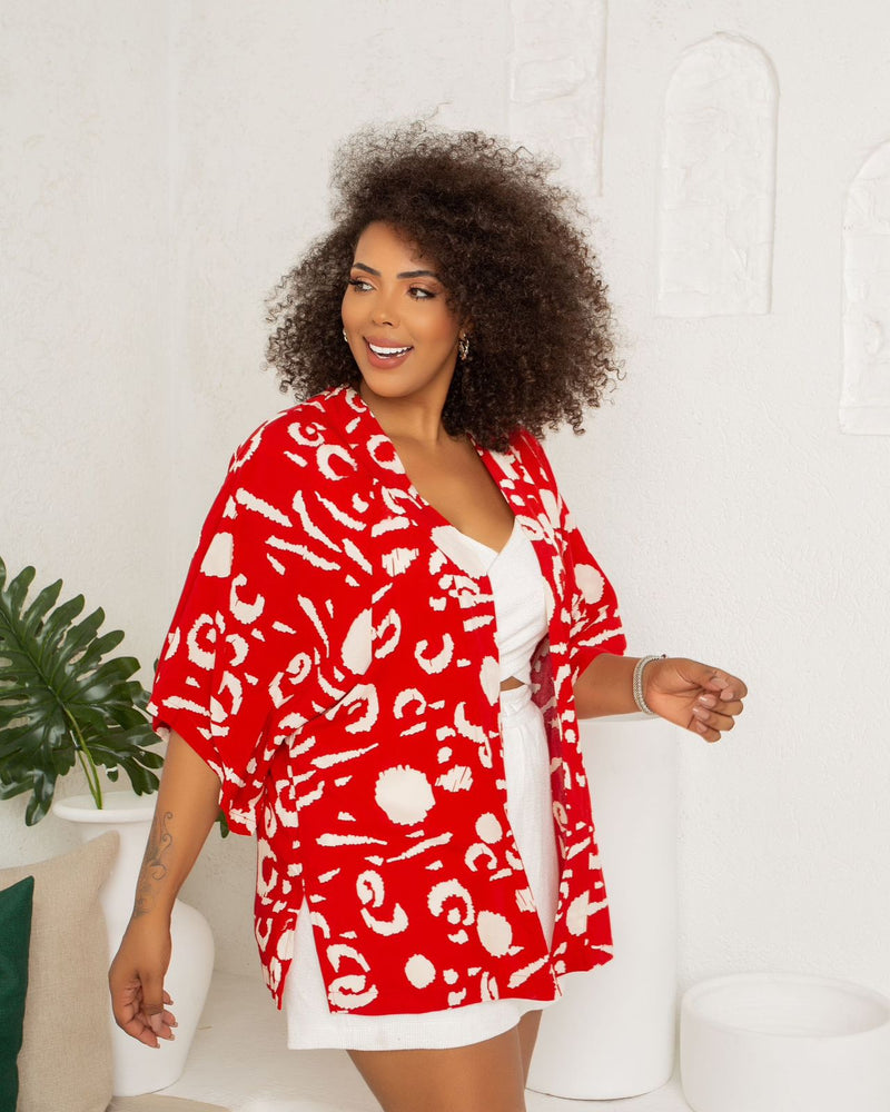 Cardigan/Kimono Plus Size Grabriela