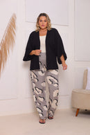 Conjunto Plus size Chic Calça e Kimono estiloso