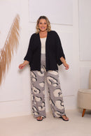 Conjunto Plus size Chic Calça e Kimono estiloso