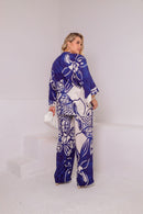 Conjunto Plus size Chic Calça e Kimono verão