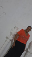 Blusa feminina plus size em malha com brilho