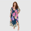 Vestido plus size longo ciganinha